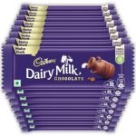 Cadbury Dairy Milk Chocolate Bar, 52 G Maha Pack (Pack Of 15), 825 Grams