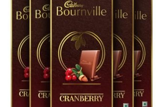 Cadbury Bournville Cranberry Dark Chocolate Bar, 80 G (Pack Of 5)