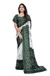Lymio Amazon Brand – Myx Saree For Women (N-Bandhni-Dark Green)