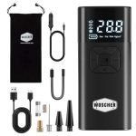 Woscher I6 150 Psi Electric Tyre Portable Inflator Pump For Car & Bike | Car Air Pump For Tyres | Car Pump | Air Pressure Pump | 4000 Mah | Digital Hd Display | 4 Air Fill Modes | Led Light |Type C