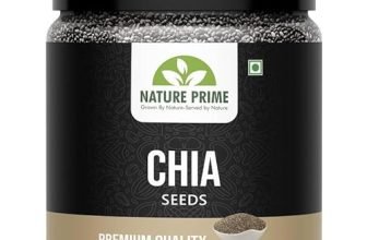 Nature Prime Chia Seeds 250G | Chia Seeds For Weight Loss | Omega-3 Seeds For Eating | Non-Gmo And Fibre Rich Seeds (Jar Pack)