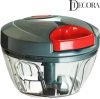 Ddecora 3 Stainless Steel Blade, Powerful Mini Handy Quick 450 Ml (Gray) Vegetable & Fruit Chopper(1)