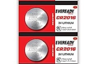 Eveready Ultima Coin Battery 3V | Cr2016 | Made With High-Purity Lithium | With Child Proof Packaging | Best Suited For Car Key Fobs, Weighing Scales, Toys & Medical Devices | Pack Of 5