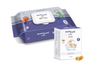 Bumtum Baby Gentle 99% Pure Water Wet Wipes With Lid – 72 Pcs.(Pack Of 1) & Baby Soap 50 Gram (Pack Of 1) Combo, White