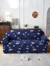 Flipkart Smartbuy Polyester Floral Sofa Cover(Blue Pack Of 1)