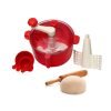 Suzec Plastic Atta Dough Maker with Beater, Chop & Churn 3 in 1 for Kitchen – Made in India (Multicolor) (2011)