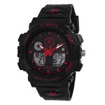 Amazon Brand – Symbol Men Silicone Analogdigital Black Dial Watch-Az-Sym-Ss21-1270D, Band Color-Black