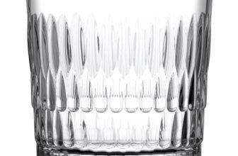 Pasabahce Rain Glass Whisky Glass From House Of Pasabahce The Original Pasabahce From Turkey, Transparent Rain Whisky Glass Set, 300 Ml In Set Of 6 Pcs, Perfect Fit For Whisky/Juice.