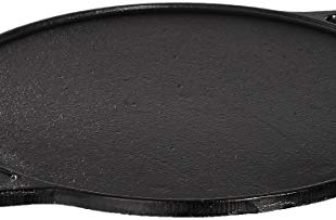 Amazon Brand – Solimo Pre-Seasoned Cast Iron Dosa Tawa, 12 Inches (30 Cm), Black, 100% Toxin-Free, Naturally Non-Stick, Long Lasting, Gas & Induction Stove-Friendly
