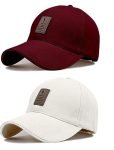 SELLORIA – Adjustable Unisex Cap – Quick Drying Sun Hat for Activites Sports Baseball Hat for Men and Women Freesize (Pack of 2) Multicolour