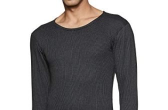 Macroman M-Series Men’S Solid Regular Undershirt (M1021 Black M