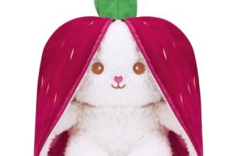 Amazon Brand – Jam & Honey Reversible Carrot Strawberry Bunny Plush Toy | Zipper | Cute Stuffed Animal | Rabbit Soft Toy |Age 3 Years And Above