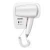 AGARO HD1417 Wall Mounted Hair Dryer 1400W, Electric Wall Mount Hair Dryer, Hotel, Bathroom, Household, Wall Hanging Dryer, White