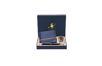 Hornbull Denial Navy Mens Leather Wallet | Leather Wallet For Mens & Valentine Gift Hamper | Branded Mens Wallet