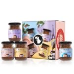 Bevzilla 50 Grams X 4 Flavoured Instant Coffee Powder Pack Box of Colombian Gold, Turkish Hazelnut, French Vanilla & English Butterscotch | Strong Coffee| 100% Arabica Instant Coffee