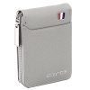 Storite PU Leather 9 Slot Vertical Credit Debit Card Holder Money Wallet Zipper Coin Purse for Men Women – Silvergrey (11.5 x 2 x 8 cm)