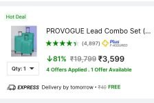 Deal 3599 Available On Selected Pincodes