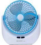 Seasons High Speed Rechargeable Table Fan With Led Light, For Home, Office Desk, Kitchen 5 Star 1400 Mm Ultra High Speed 3 Blade Table Fan(Blue, Pack Of 1)