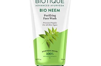 Biotique Fresh Neem Pimple Control Face Wash| Ayurvedic And Organically Pure| Prevents Pimples |100% Botanical Extracts| Suitable For All Skin Types | 50Ml