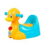 Luusa Duck Potty Trainer Seat for Kids | Easy Clean, Comfortable, Safe Plastic, Lightweight & Compact Design | Proudly Made in India
