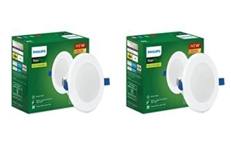 Philips Starfit 5 Watt Concealed Jb Led Downlighter For Ceiling With 3 Inch Cut-Out (Cool Day Light, Pack Of 2),White,929002671001_2