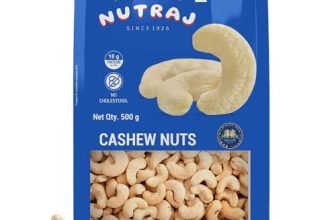 Nutraj Whole Cashew Nuts W320, 500G | Nutritious, Delicious & Crunchy Kaju | Rich In Magnesium, Copper & Phosphorus
