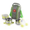 CELLO Max Fresh Estella Stainless Steel Lunch Box Set, 300ml, 3 Unit, Green