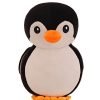 Babique Penguin Teddy Bear Plush Soft Toy Cute Kids Birthday Animal Baby Boys/Girls (28 Cm, Black)