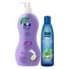 Parachute Advansed Body Lotion Deep Nourish, 100% Natural, Dry Skin Moisturizer, 400Ml & Aloe Vera Gold Coconut Hair Oil, Makes Hair Sooperr Soft, 400 Ml