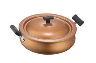 Iveo Non Stick With Lid Non Induction Premium Urali 240 Mm With Aluminium Nonstick Lid Copper 4.5Ltrs