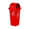 Cello Kleeno Dome Lid Plastic Garbage Dustbin Bucket 80 Ltr – Red