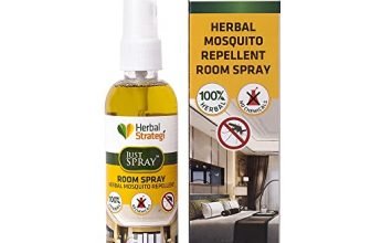 Herbal Strategi Mosquito Repellent Room Spray 100 Ml | 100% Herbal, Non-Toxic, Eco-Friendly, And Biodegradable | No Side Effects, Cruelty-Free, And Vegan |Ayush Certified/Technology From Csir-Cimap