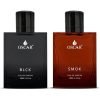 Oscar Blck & Smok Men’S Perfume Set 2X100 Ml | Blck Notes Of Cedarwood & Sandalwood | Smok Notes Of Vetiver & Patchouli | Eau De Parfum For Men