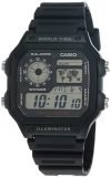 Casio Resin Youth-Digital Grey Dial Men Watch-Ae-1200Wh-1Avdf (D097), Bandcolor-Black
