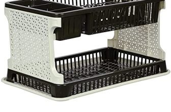 Aristo Lenovo Plastic Kitchen Organizer Rack With Water Storing Tray (Assorted),(51 X 33 X 27 )Cm