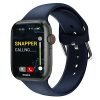 SnapUp Connect Bluetooth Calling Smartwatch with Snap Sync, 1.75” LCD 2.0D Curved Display, Health Tracker, Smart Notifications, Custom Smart Watch Faces – Black Blue