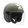 Royal Enfield Open Face MLG Helmet with Clear Visor Matt Battle Green, Size: XL(61-62cm)