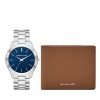 Michael Kors Analog Blue Dial Men’S Watch-Mk1060Set
