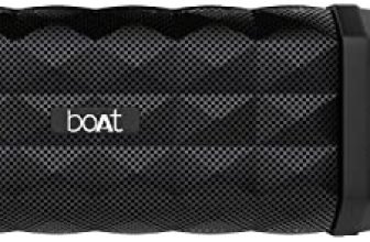 Boat Stone 650 10W Bluetooth Speaker With Upto 7 Hours Playback, Ipx5 And Integrated Controls (Black) & Bassheads 100 In Ear Wired Earphones With Mic(Black)