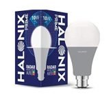 Halonix 10Watt Radar Motion Sensor B22D LED Bulb (Auto Off Auto On, Pack of 1)