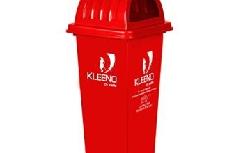 Cello Kleeno Dome Lid Plastic Garbage Dustbin Bucket 110 Ltr – Red – Manual-Lift