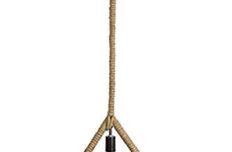 Tu Casa Hg-02 Triangle Shape Pendent Light Type E-27 Size Jute Rope Holder (12X1X38″, Brown, 220W)