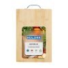 KOLORR Chopping Board for Kitchen/Bamboo Wooden Cutting Board with Metal Handle for Vegetable Fruit Cheese – Cook Mate -(Small Size)