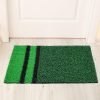 Status Contract Anti Slip Front Door Mat | (38 x 60 cm) Living Room Rug for Entrance Doors PVC Floor Mats for Home | Essential Small Rugs for Office, Bedroom & Kitchen | (Green)