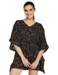Amazon Brand – Eden & Ivy Women’s Rayon Printed Knee Length Night Gown (ENISS22WSPDR113_Multi 4_M_Multicolor_M)