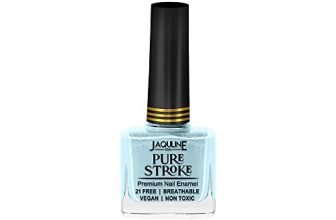 Jaquline Usa Pure Stroke Nail Enamel 10Ml: Angelic| Chip Resistant | Luminous Finish | Breathable | Vegan Friendly | Flawless Application | Quick-Drying | Non-Toxic | Ethanol-Free