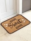 Cortina Coir Anti-Slip With Pvc Back Doormat For Indoor, Outdoor, Patio, Home And Office, Weatherproof 5700 Gsm, Large And Thick (30Cm X 45Cm, Home Sweet Home)