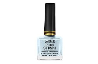 Jaquline Usa Pure Stroke Nail Enamel 10Ml: Virtous| Chip Resistant | Luminous Finish | Breathable | Vegan Friendly | Flawless Application | Quick-Drying | Non-Toxic | Ethanol-Free
