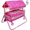 Avani Baby Crib and Cradle Two in One (Pink)
