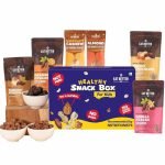Eat Better Co – Kids Healthy Snack Box – Pack of 6-100% Natural, Preservative-Free Snacks – Dry Fruit Laddoos for Chocolate Replacement & Jaggery Coated Nuts for Energy – Healthy Snacks for Kids